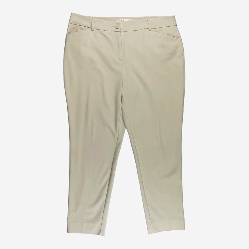 Cleo Cropped Khaki Everybody Dress Pants Size 12